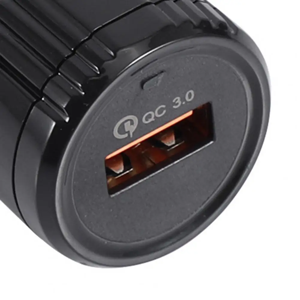 

QC3.0 Single USB Mobile Phone Car Charger DC 5V-3A Indicator Light Fast Charging Sturdy Quick Charger For Electronic Equipment