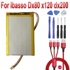 Аккумулятор YDLBAT для Ibasso Dx80, аккумулятор x120, аккумулятор dx200, новый, литий-полимерный, перезаряжаемый аккумулятор шт. в упаковке