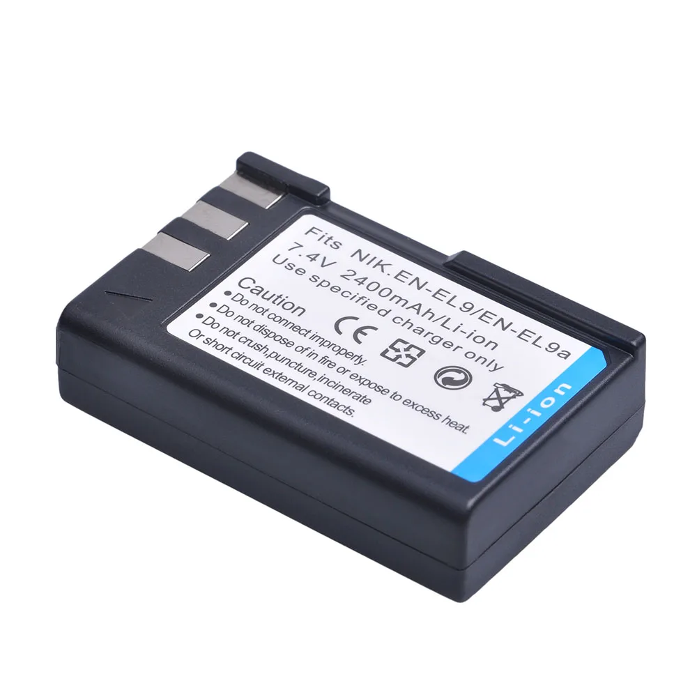 Аккумулятор ENEL9 EN-EL9 EN EL9 EL9a для цифровой камеры Nikon EN-EL9a D40 D60 D40X D5000 D3000 2400 мАч 1 шт. |