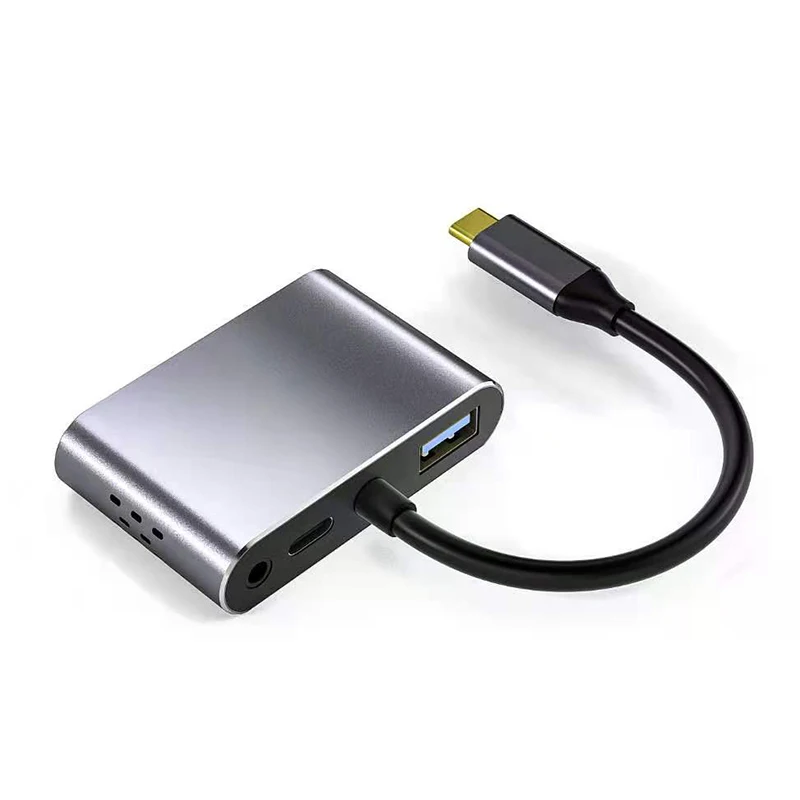 

Type-c To HDMI VGA PD Five-in-one Docking Station USB3.0 HUB Notebook With Screen Hub Computer Cables Connectors