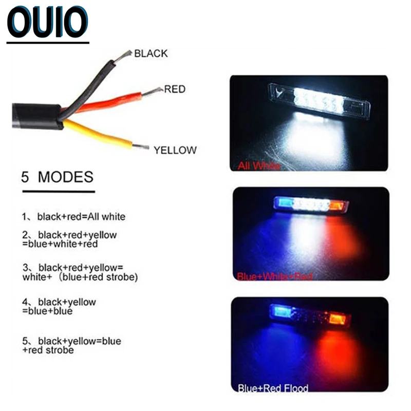 Машинка для стрижки 48 Вт 6 &quotсветодиодный светильник балка внедорожных условий