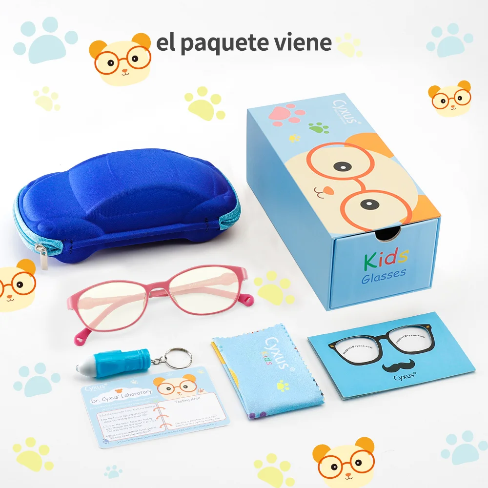 Детские компьютерные очки Cyxus с блокировкой светильник Прямоугольная оправа для