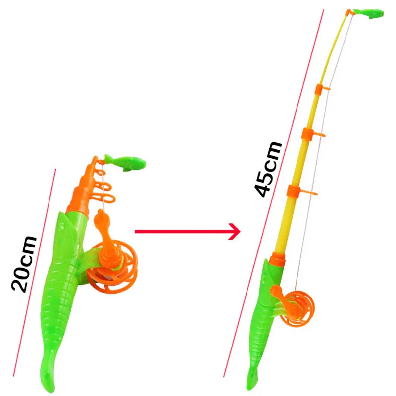 

32pcs/lot Magnetic Fishing Toy Rod Net Set for Kids Child Model Play Fishing Games Outdoor Toys (30 Fish+2 Rod)