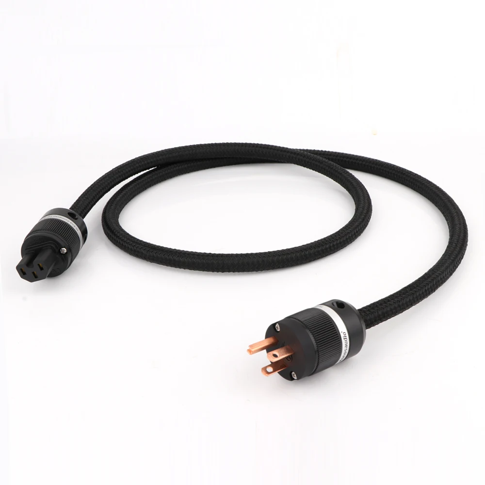 Мультипликационный медный аудиофил кабель питания с американской вилкой из
