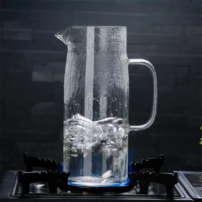 Стекло воды горшок холодная вода кувшин для бутылки с водой чайник прозрачный