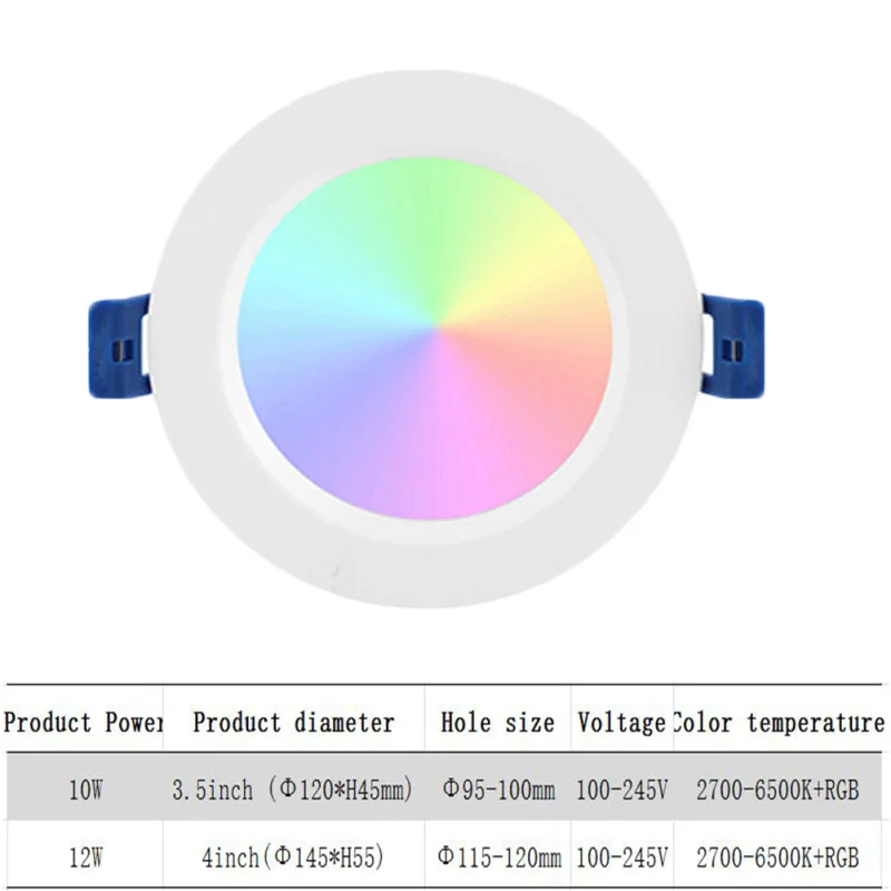 

Benexmart Tuya Zigbee 3.0 Smart Led Downlight RGBCW 3.5 4 Inch Round Ceiling Light Indoor Spotlighting Alexa SmartThings