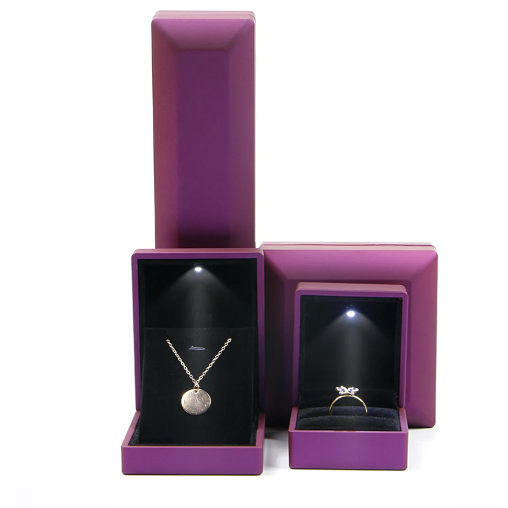 Шкатулка со светодиодной подсветкой для украшений изысканный держатель колец