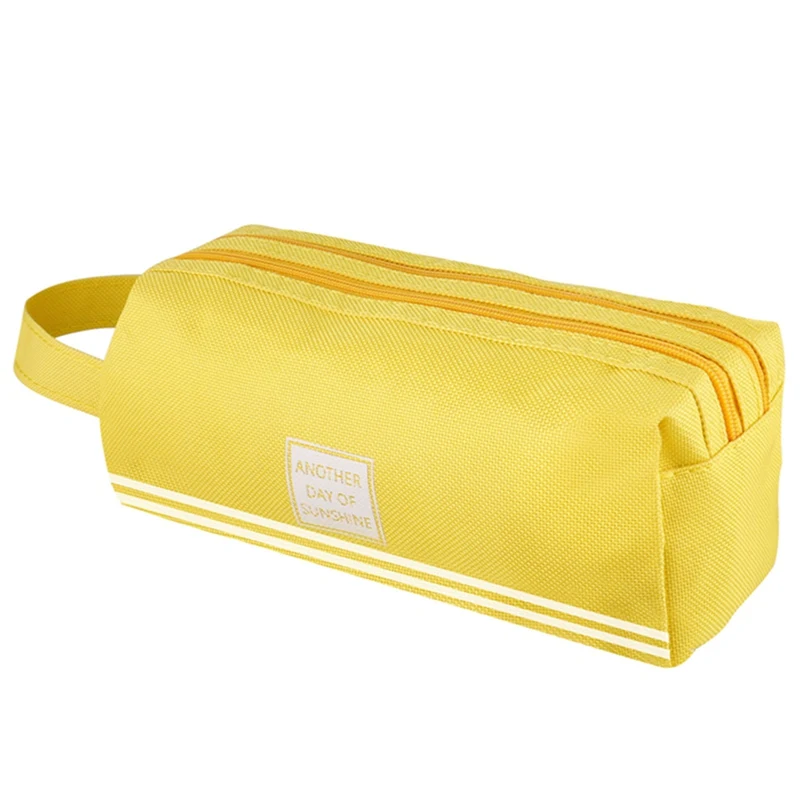 

Cute Kawaii Canvas Pencil Case High Capacity Pen Bags Pencil Bags For Girls Gift School Learning Supplies Korean Stationery