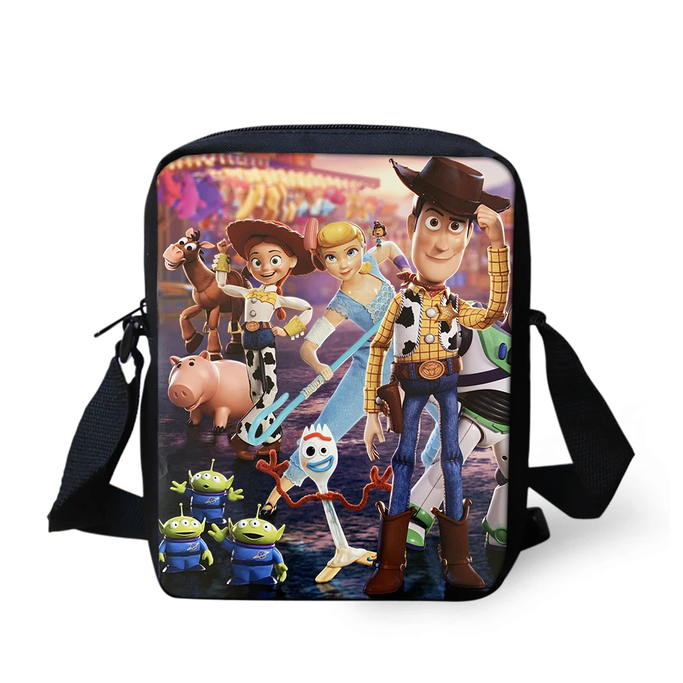 ELVISWORDS женские сумки-мессенджеры Toy Story 4 узор сумки на плечо мультяшный дизайн