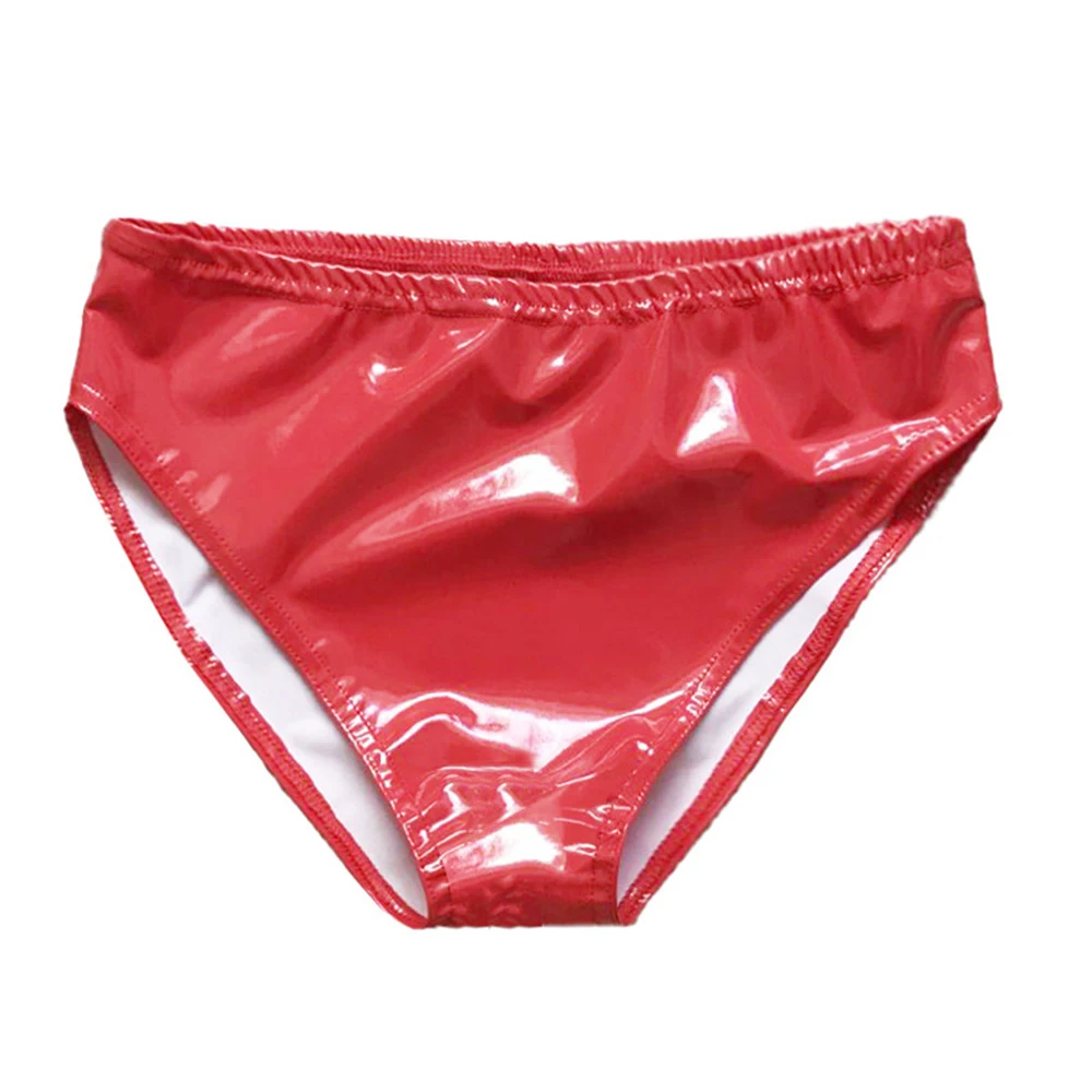 Women PVC Patent Leather Sexy Elastic Waist Latex Panties Performance Hot Shorts Party Clubwear For Womens Party Underwear