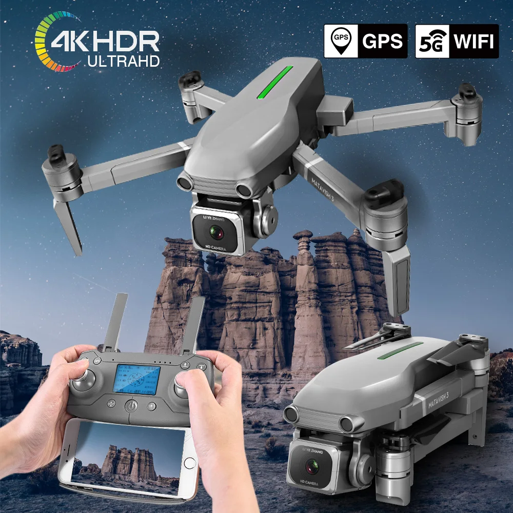 L109 Дрон 4K Профессиональный GPS Квадрокоптер с камерой 5G HD FPV управление