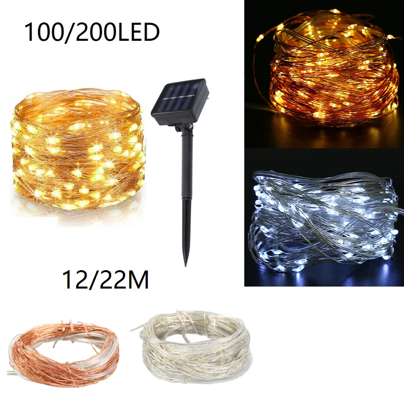 

Yonntech строки солнечный светильник s размеры от 12 мес./22M Водонепроницаемый белый теплый светильник Свадебные садовый Декор Светильник