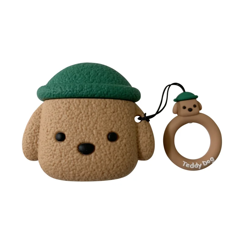 Милый мультфильм щенок силиконовый AirPods зарядная Коробка Чехол беспроводные наушники чехол для Air Pods крышка гарнитура чехол для наушников