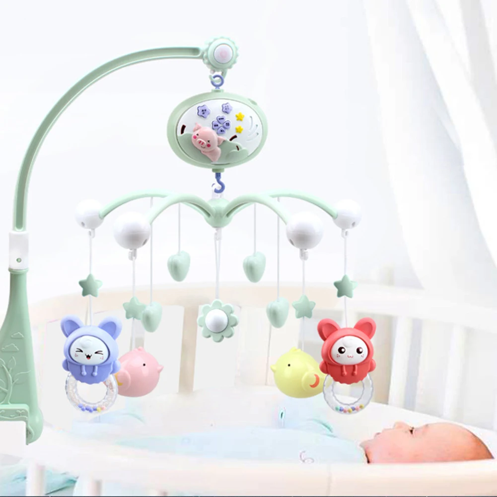 Погремушка для детской кроватки повернуть мило музыкальная шкатулка