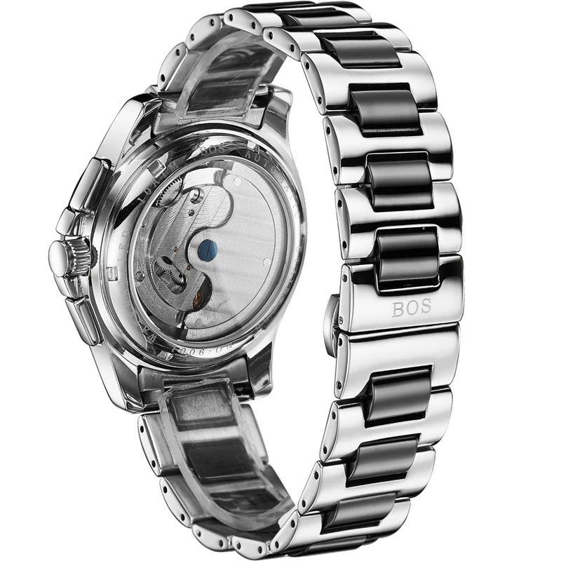 Relogio Masculino ANGELA BOS Tourbillon механические часы мужские водонепроницаемые сапфировые