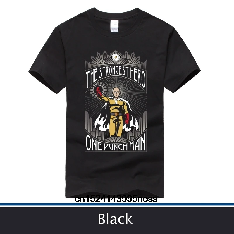 

Мужская футболка One Punch, цвет черный и темно-синий