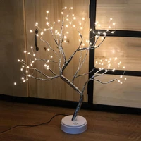 new 108 led led strip tree lamp copper wire light usb battery dual use home decoration night light