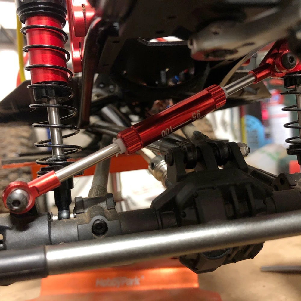 1 Pcs Adjustable Steering Link Rod Panhard Bar Servo Linkage 75-100mm for 1/10 RC Crawler Axial SCX10 RR10 RBX10 TRX4 HSP 94111 | Игрушки и
