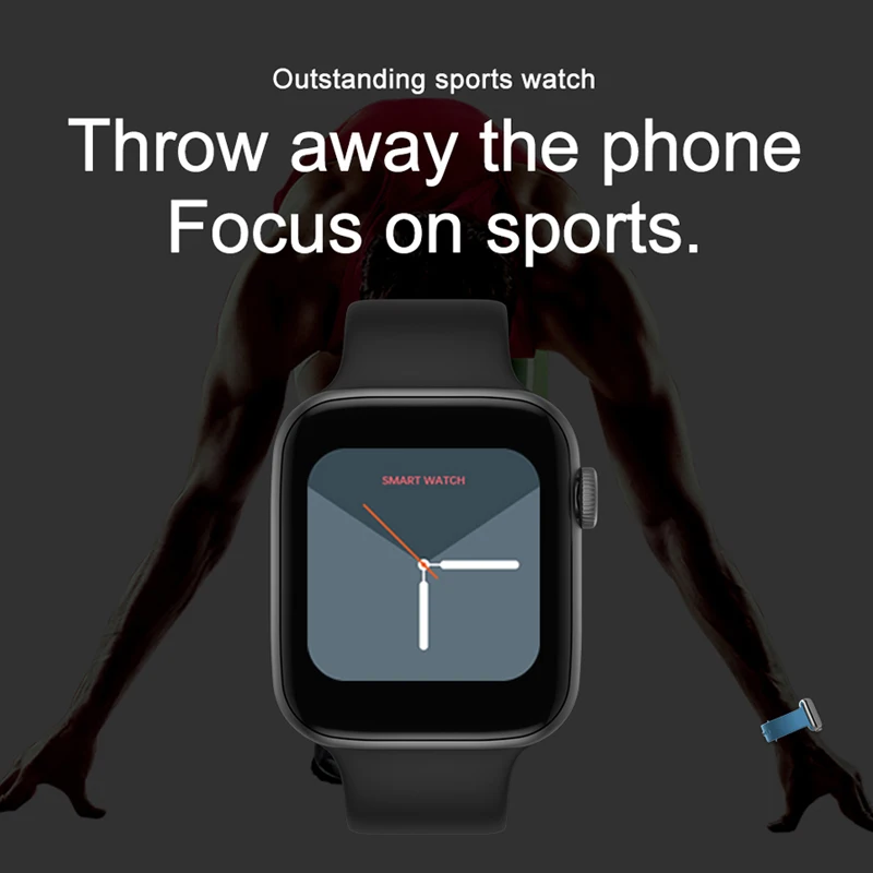 2020 IWO T5 SmartWatch Changeable Strap Series 5 Smart watch Heart rate Blood pressure Watch For IOS Android | Электроника