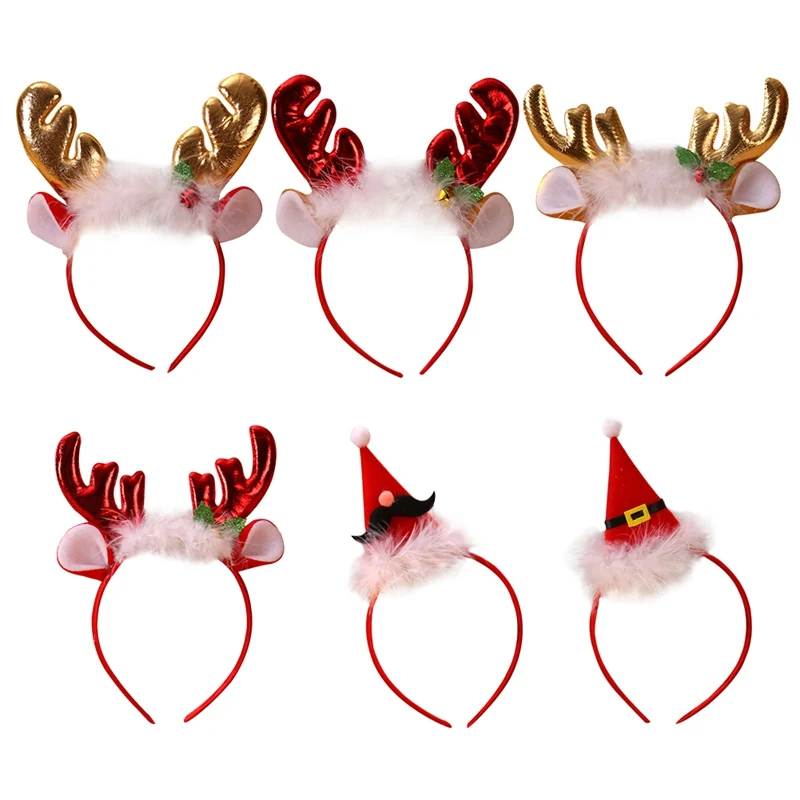 

Christmas Headbands Party Hats Xmas Headwear Decoration Accessories Gifts For Parties, Family Gatherings#1#1
