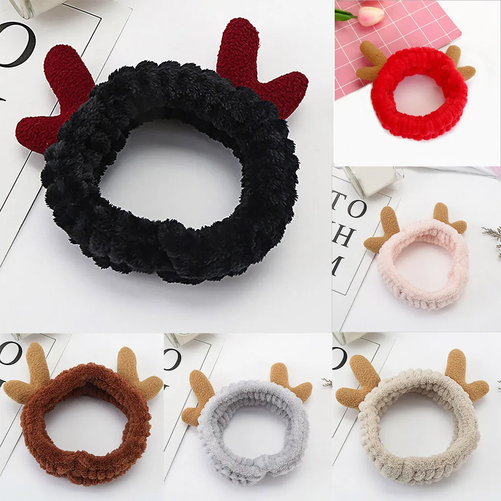 Популярные заколки для волос модные женские Рождественские рога аксессуары из