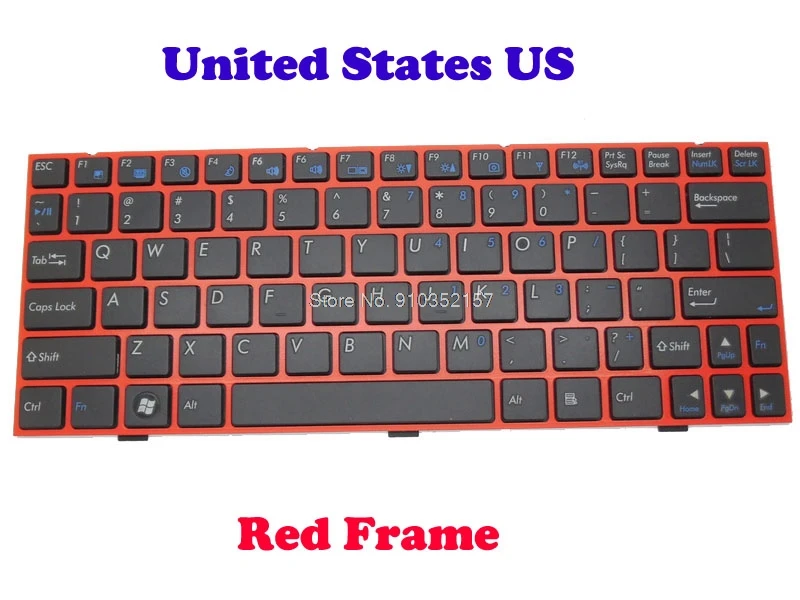Клавиатура США для CLEVO M1110 W110ERF W510LU MP 08J63US 430 6 80 M1100 011 1 4303W W51L0 010 1|Клавиатуры| |