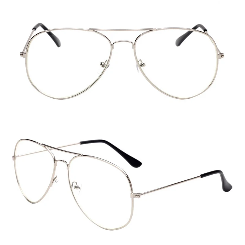 

Custom prescription myopia glasses frame pilot Eyeglasses prescription lens Women Men Optical Glasses Frame for women men