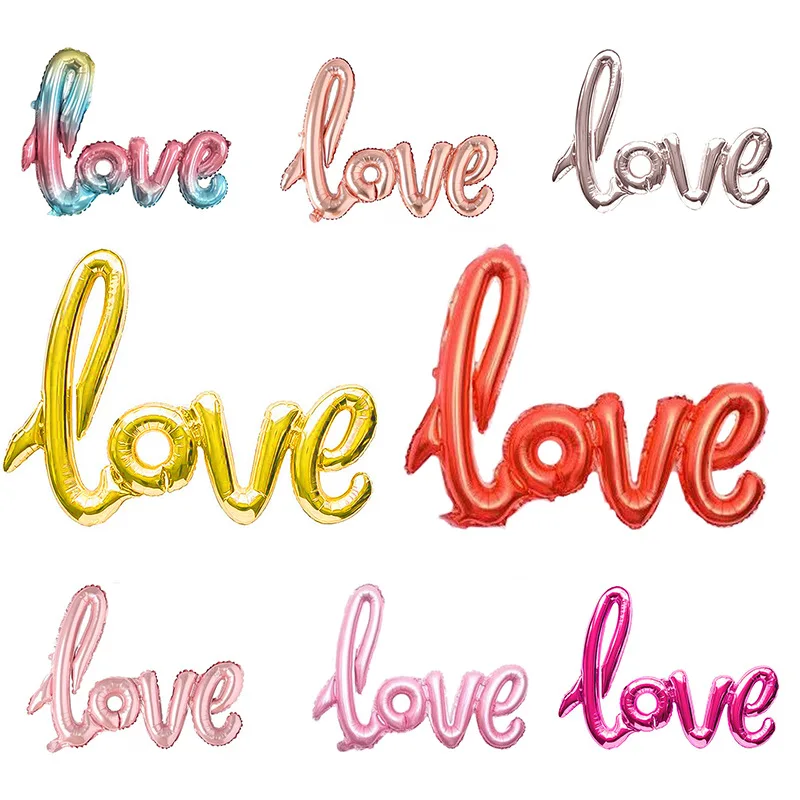 Любовь воздушные шары с буквой обручальное свадебное юбилей день Святого