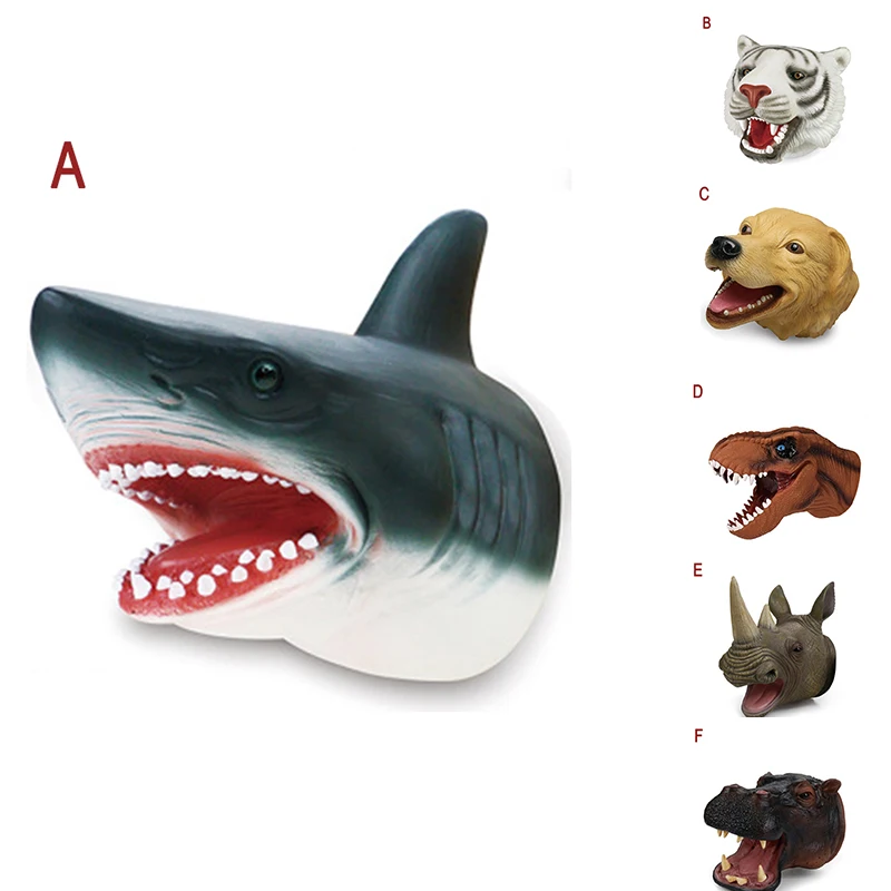 Игрушка для кукол мягкая резиновая Реалистичная голова животного ручная игрушка