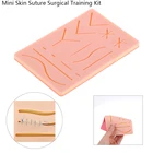 Медицинская силиконовая накладка для швов, мини-набор для тренировок по хирургическому надзору за кожей, инструмент для имитации травмирующего пистолета, аксессуары