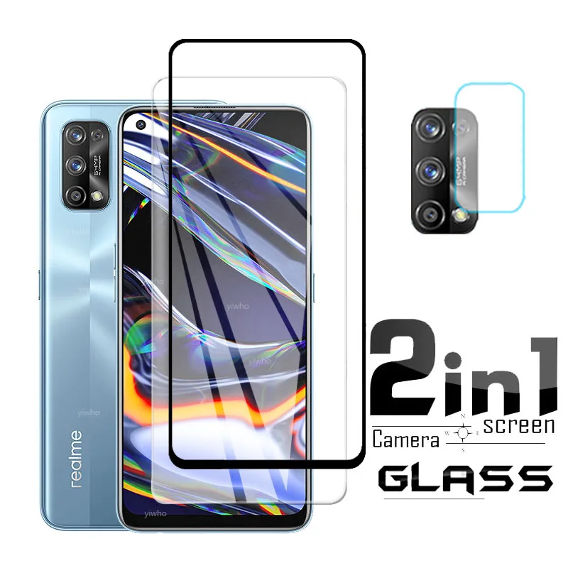 

2 In 1 Camera Lens Protector for Realme x7 Pro Anti Scratch HD Screen Protective Glass for Realme 7 Pro x 7 7Pro x7pro Glass