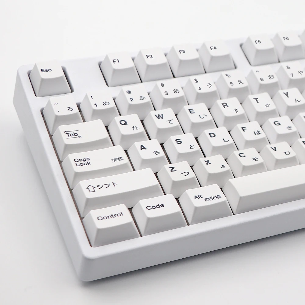 

Колпачки для клавиш Cherry Profile PBT DYE-Sub, 135 клавиш, японский колпачок для клавиш, белые колпачки для механической клавиатуры 6, 5u 6,25u ISO