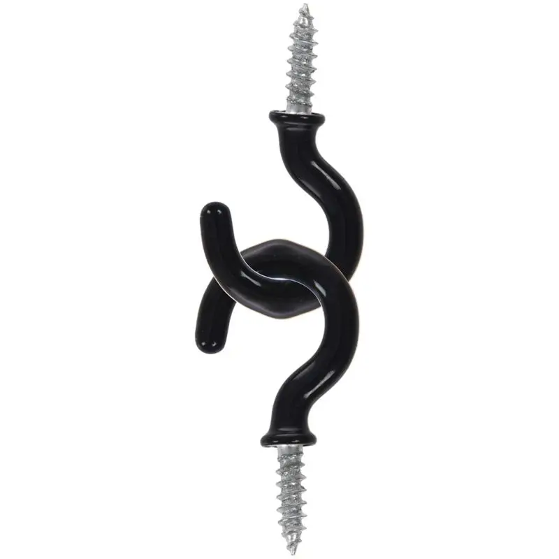 1 &quotчашки кружки крючки с плечом металла винт-в пластиковым покрытием висит