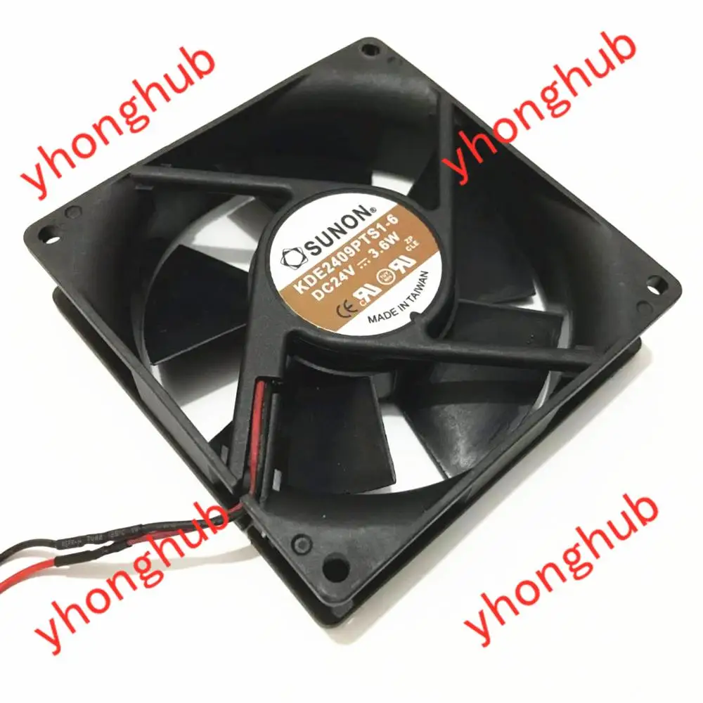 SUNON KDE2409PTS1 6 DC 24V 3 W 90x90x25mm вентилятор охлаждения сервера|square fan|server fandc 24v fan |