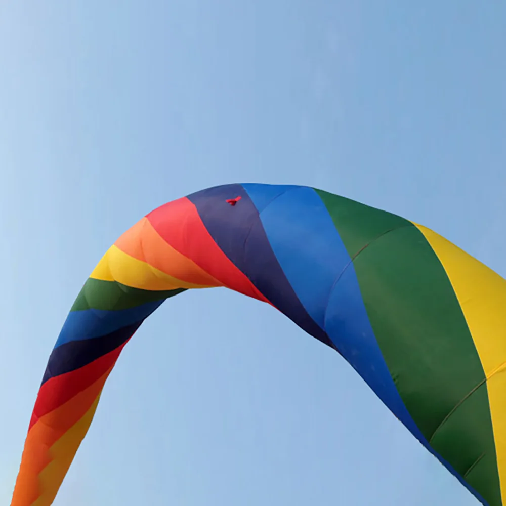 Одежда высшего качества 26ft = 8 м надувная Радужная арка для рекламных акций