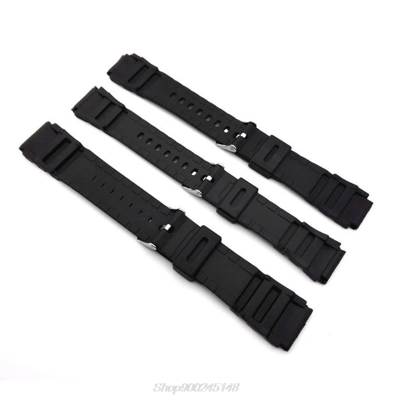 

Silicone Rubber Watch Strap Band Deployment Buckle Diver Waterproof 18mm - 22mm Au27 20 Dropship