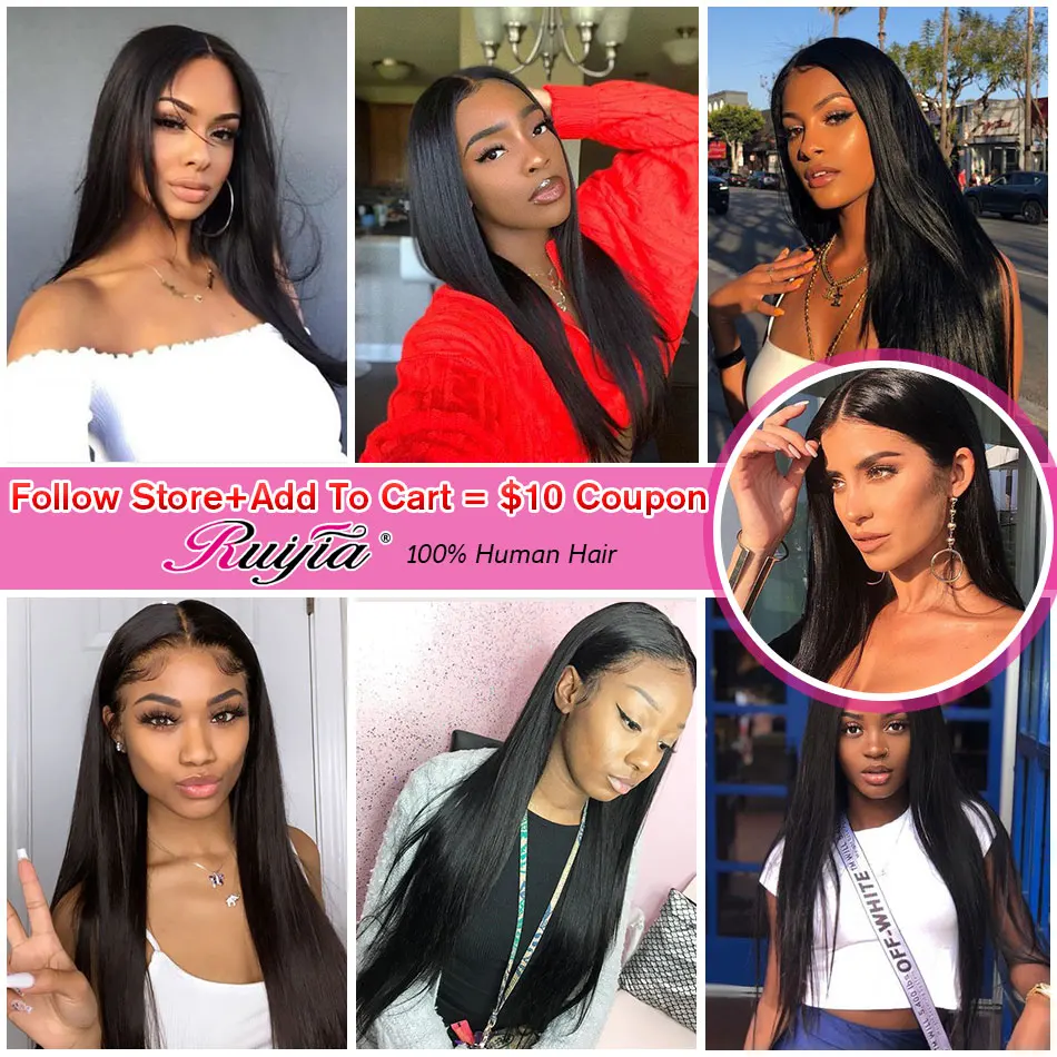 Peruvian Hair Straight Bundles Remy Human Tissage Cheveux Humain 4 Natural Color Bundle Deals | Шиньоны и парики