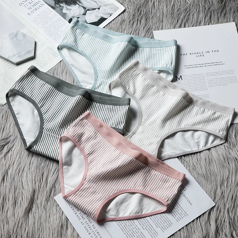 SP &amp CITY японское милое хлопковое нижнее белье в полоску женские сексуальные