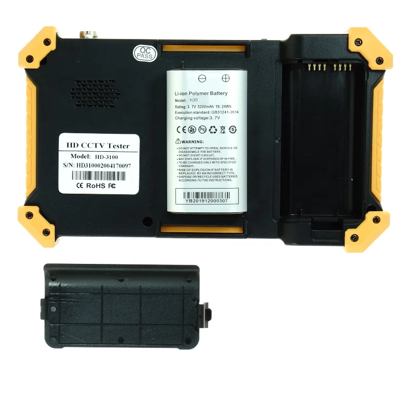 5-дюймовый TFT-ЖК-экран HD дисплей CCTV тестер монитор 5200 мАч HD3200 поддержка UTP кабеля