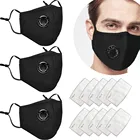 Маски многоразовые для взрослых, 3 шт. + 10 шт. фильтров, пылезащитные противовирусные маски PM2.5, ветрозащитные респираторные маски Espaa