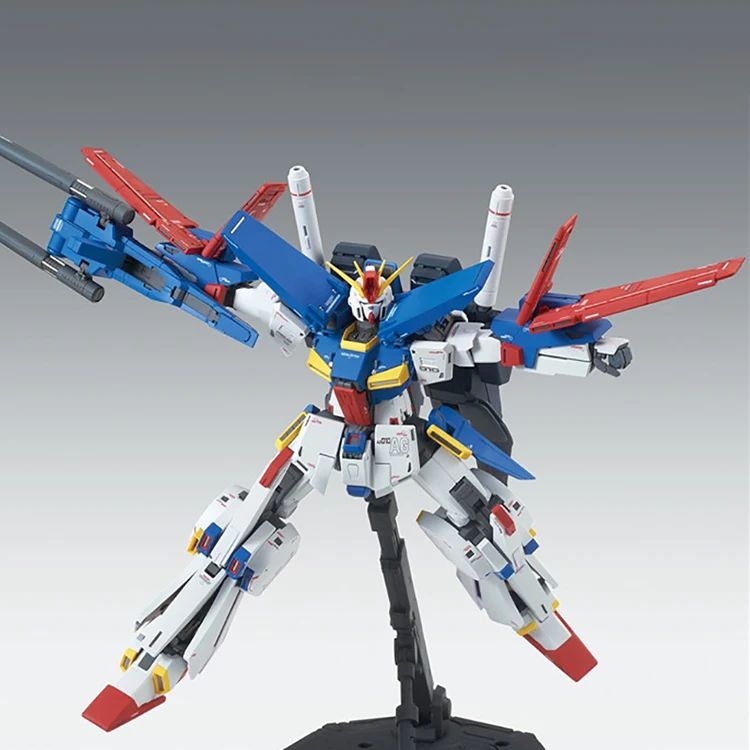 BANDAI GUNDAM MG 1/100 MSZ-010 ZZ Ver.Ka Gundam Модель Детская сборка робот аниме экшн-Фигурки игрушки