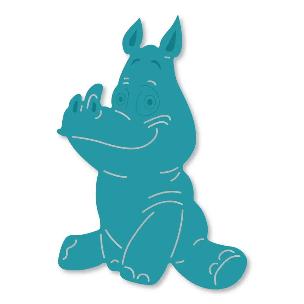 Маленький Бегемот для резки металла высечки пресс-формы 2019 Новый скрапбук Бумага