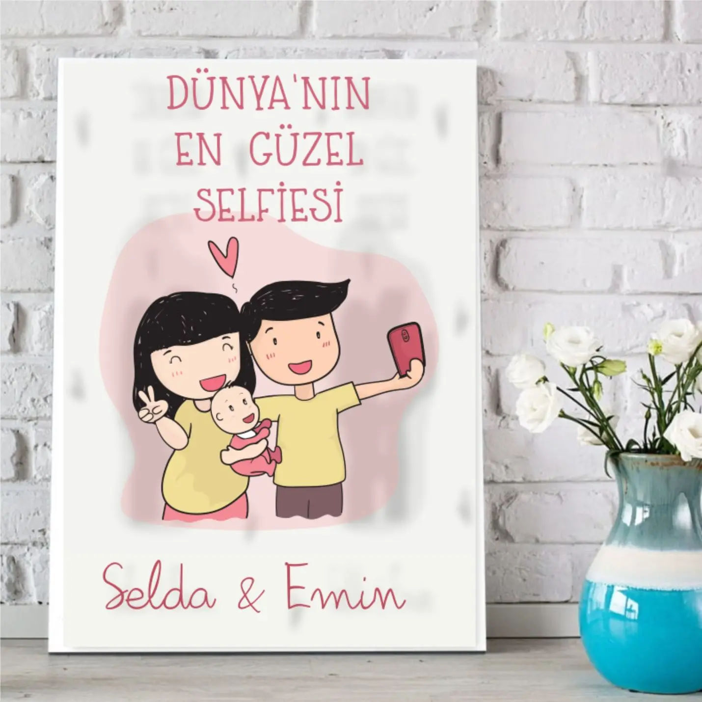 

Персонализированный пользовательский лучший красивый холщовый стол для селфи