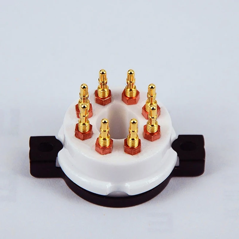 2x 8pin EL34 6SN7 KT88 5U4G 274B 6L6 5AR4 KT66 6V6 Octal Gold tube socket|Электрические вилки| |