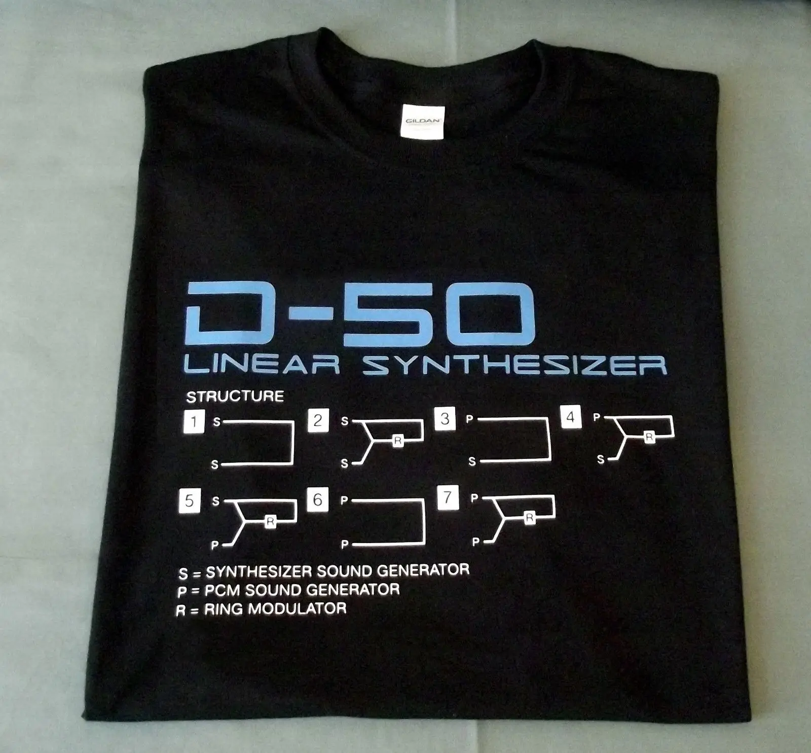 Ретро футболка SYNTH SYNTHESISER дизайн D50 s m l xl XXL Футболка с принтом мужские короткий