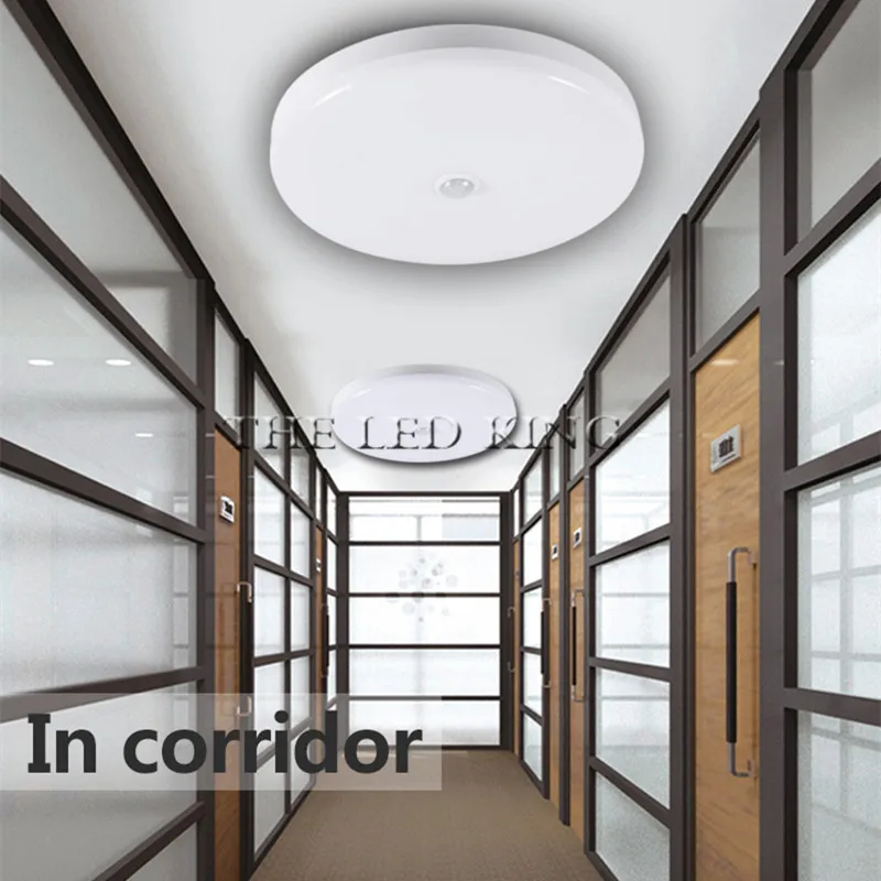 

LED Lamp with Motion Sensor Light PIR Night Lights E27 Bulb Led Wall Lamp 110V 220V 15W 20W 30W Home Decoration Stairs Hallway