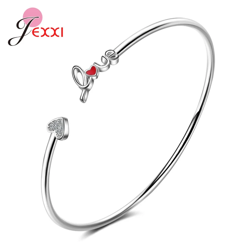 Новые Модные Элегантные Открытые Браслеты из настоящего серебра 925 пробы и
