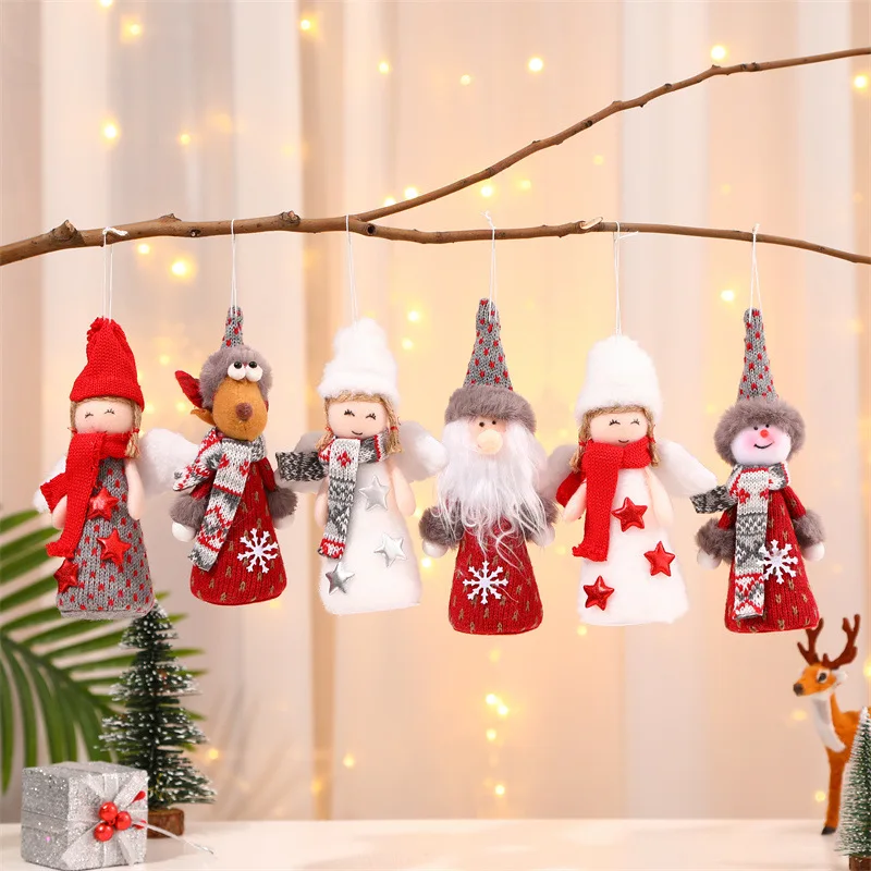 

Christmas Doll Hanging Ornaments Christmas Tree Plush Ornaments Cute Angel Doll Pendant Christmas Plush Ornaments for Christmas