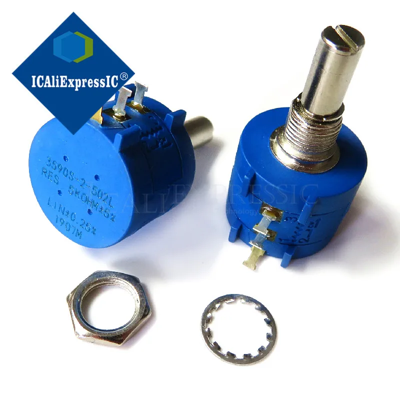 1 шт. 3590S-2-502L 3590S 5K ohm 3590S-2-502 3590S-502 502 Precision Multiturn потенциометр 10 кольцо регулируемый