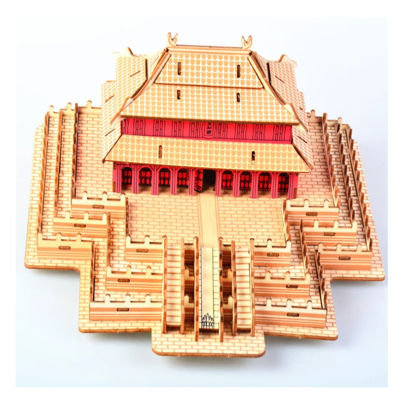 DIY модель игрушки 3D Деревянный пазл зал высшей гармонии деревянные наборы